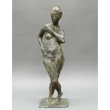 Bronze, "Esther", auf der Plinthe monogrammiert ES, datiert 69, nummeriert 3/5, 68 cm hoch, kleine