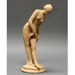 Bozzetto, "Frau beim Bade", Terracotta, wohl 19. Jh., 35.5 cm hoch, minimal bestoßen