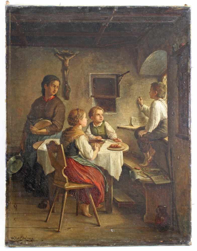 Barthelme, Hugo (1822 Eußenhausen (Franken) - 1895 München, Schüler von Heinr. Heb und Joh. - Image 3 of 6