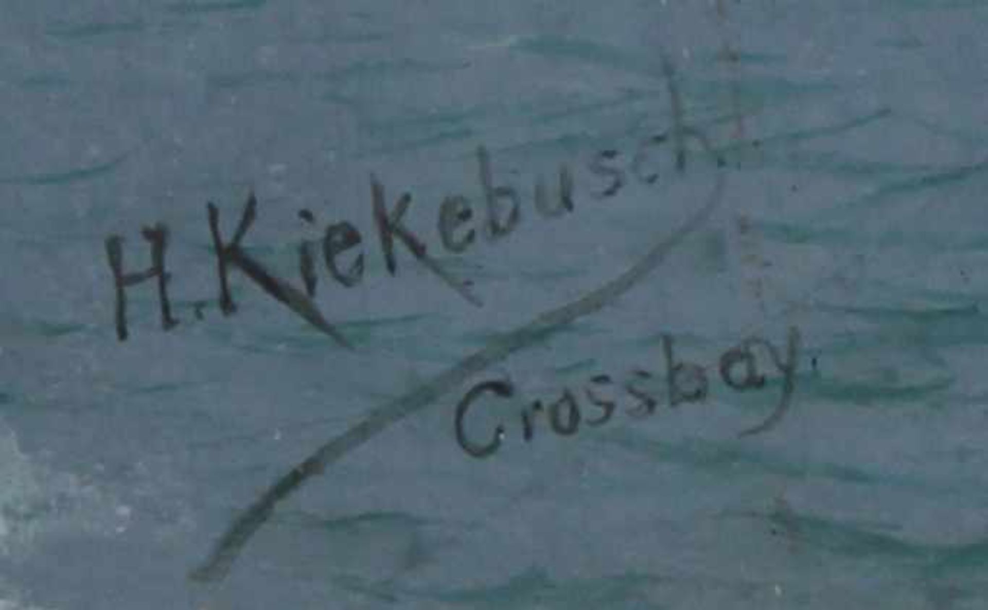 Kiekebusch, Herman (1857 Berlin - 1920, in Berlin tätiger Landschaftsmaler, malte vorwiegend - Image 3 of 5