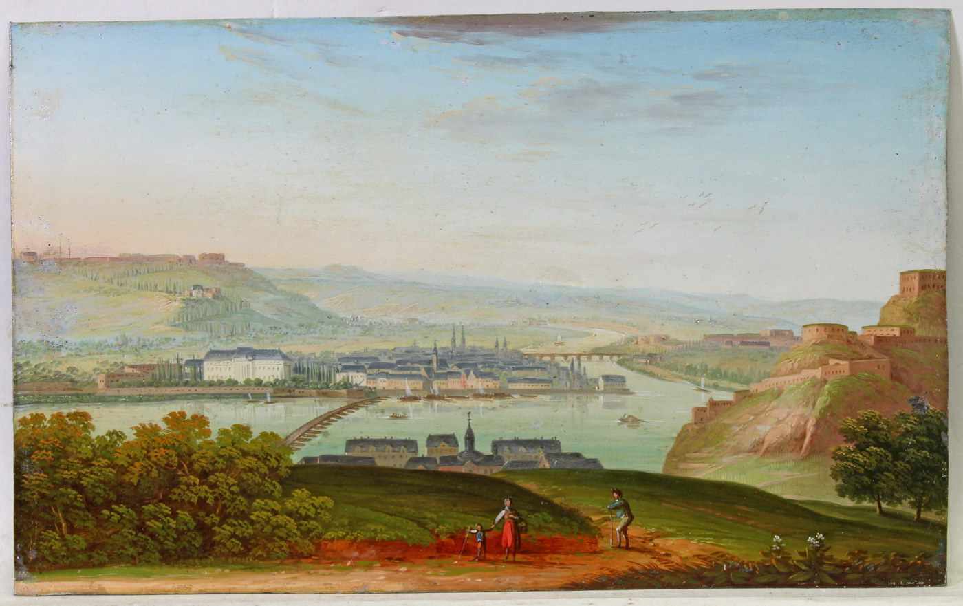 Bachta, Johann Baptist (1782 Schönbornslust - 1856 Koblenz), Umkreis, "Blick von der - Image 3 of 6