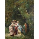 Benassit, Émile (1833 Bordeaux - 1902 Jouarre, französischer Genremaler, Radierer und