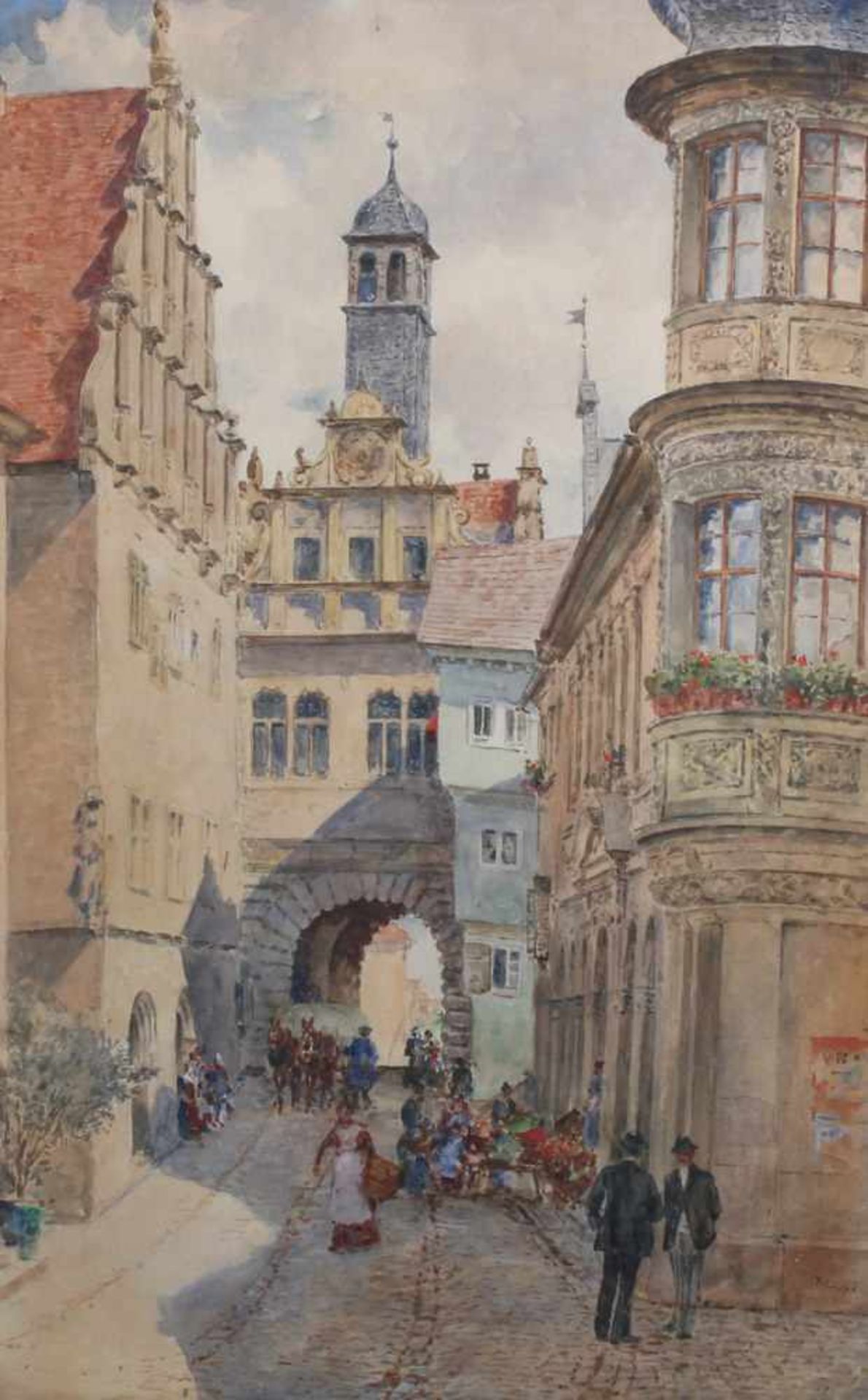 Lipps, Richard (1857 Berlin - 1926 Starnberg, Schüler der KA Düsseldorf, Landschafts-,