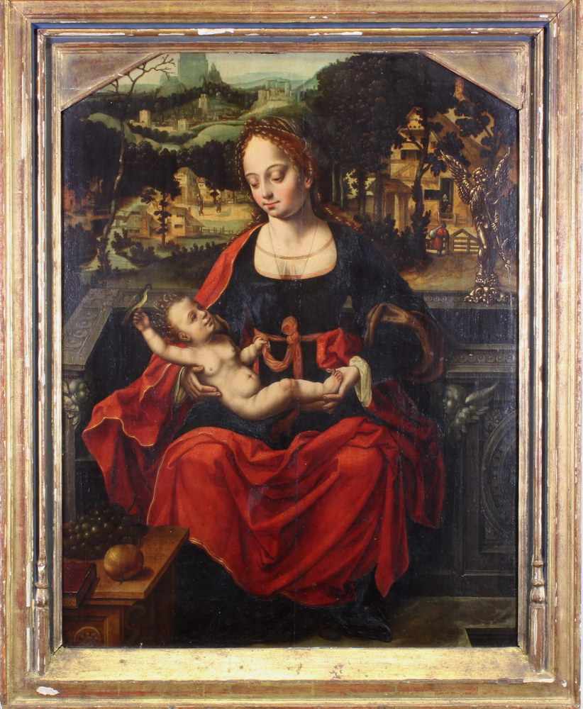 Coecke van Aelst, Pieter I. (1502 Aalst/Ostflandern - 1550 Brüssel), Umkreis, "Muttergottes mit