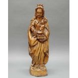 Skulptur, "Madonna mit Kind", Südfrankreich, 16. Jh., abgelaugt, 73 cm hoch, alter Wurmfraß, beide