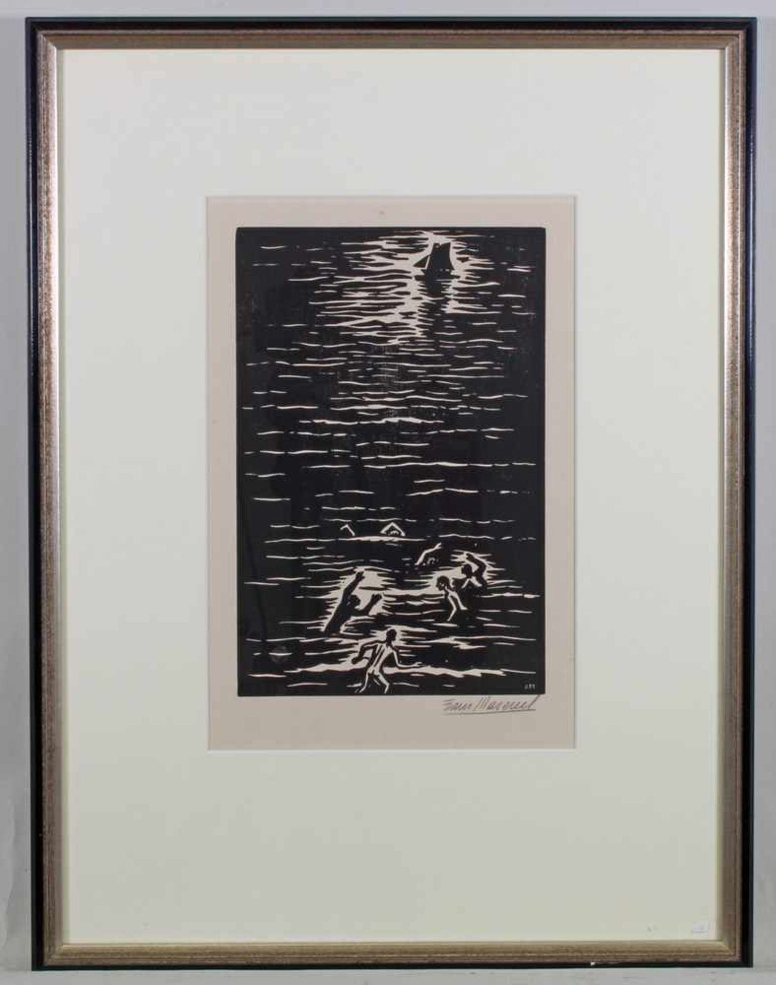 Masareel, Frans (1889 - 1972), 6 Holzschnitte, unter anderem aus den Serien "Natur" und "La Mer", - Image 11 of 12
