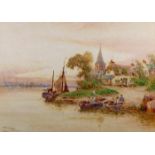 Lloyd, Walter Stuart (1845 - 1959, Landschafts- u. Marinemaler in London), Aquarell, "Bosham,