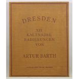 Barth, Julius Arthur (1878 Meißen - 1926 Rehbrücke), Mappe mit 11 Radierungen, "Dresden", je ca.