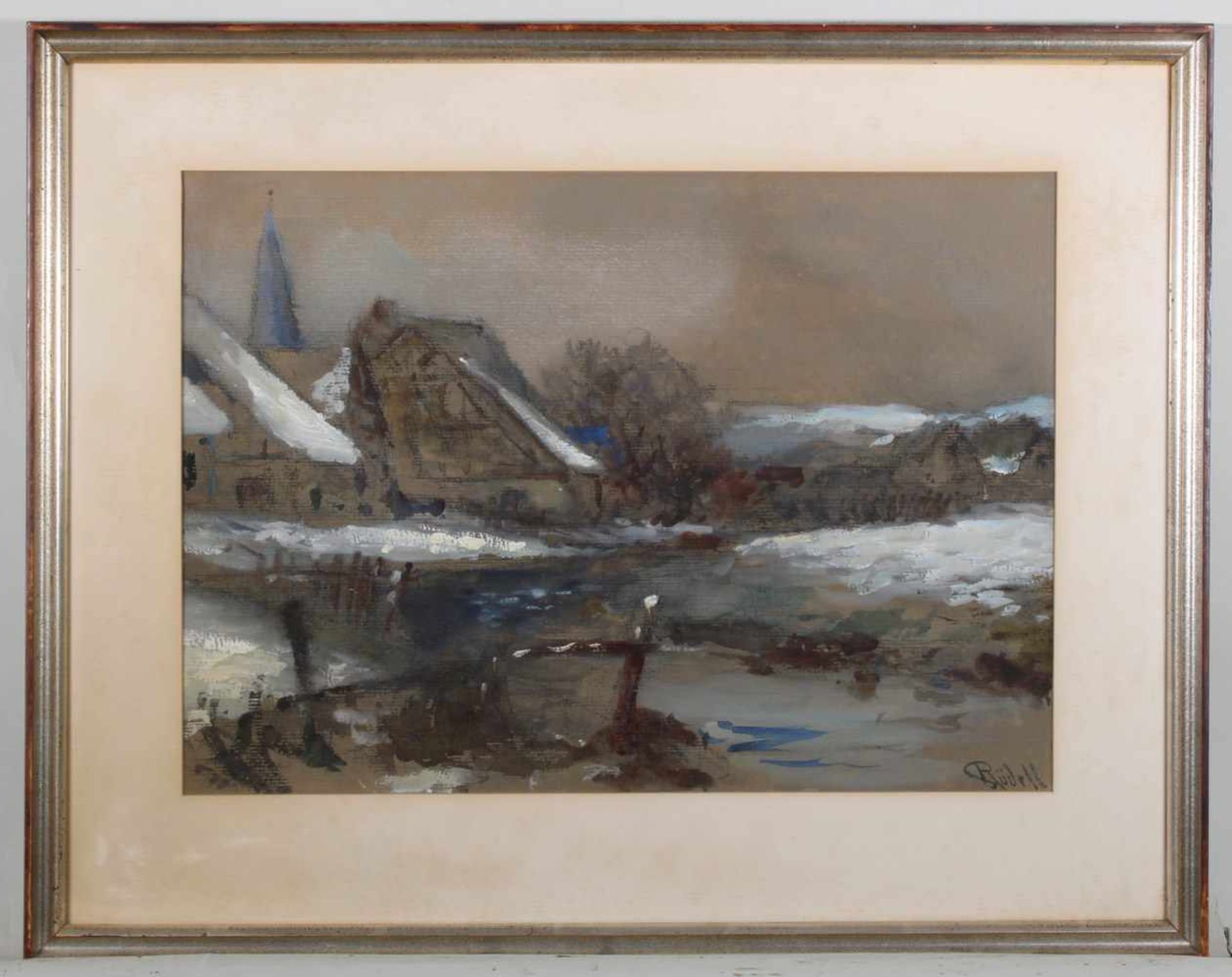 Rüdell, Carl (1855 Trier - 1939 Köln, beliebter Aquarellmaler und Architekt in Köln), "Monreal/Eifel - Image 2 of 5