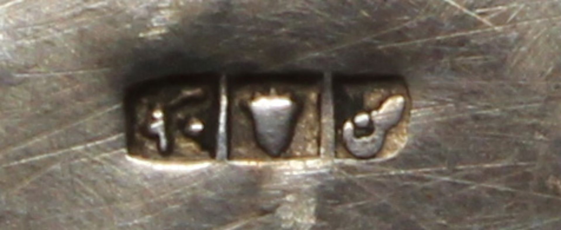 Teller, Silber, Ägypten, ornamental, ø 20.8 cm, ca. 223 g- - -25.00 % buyer's premium on the - Image 3 of 4