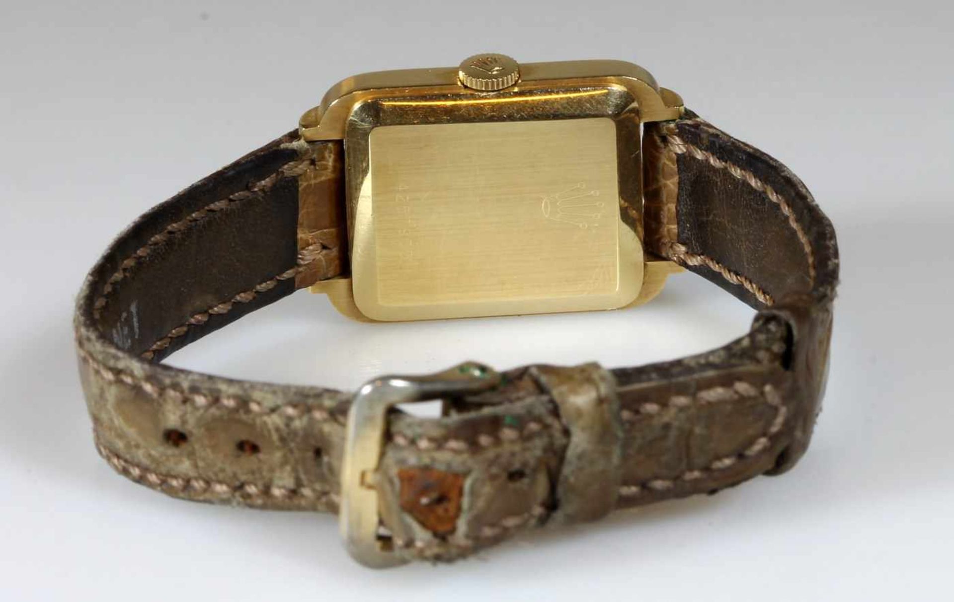 Damenarmbanduhr, Rolex, Model Orchid, 1950er/60er Jahrem GG 750, Gehäuse-Nr. 4257933, goldfarbenes - Bild 3 aus 3