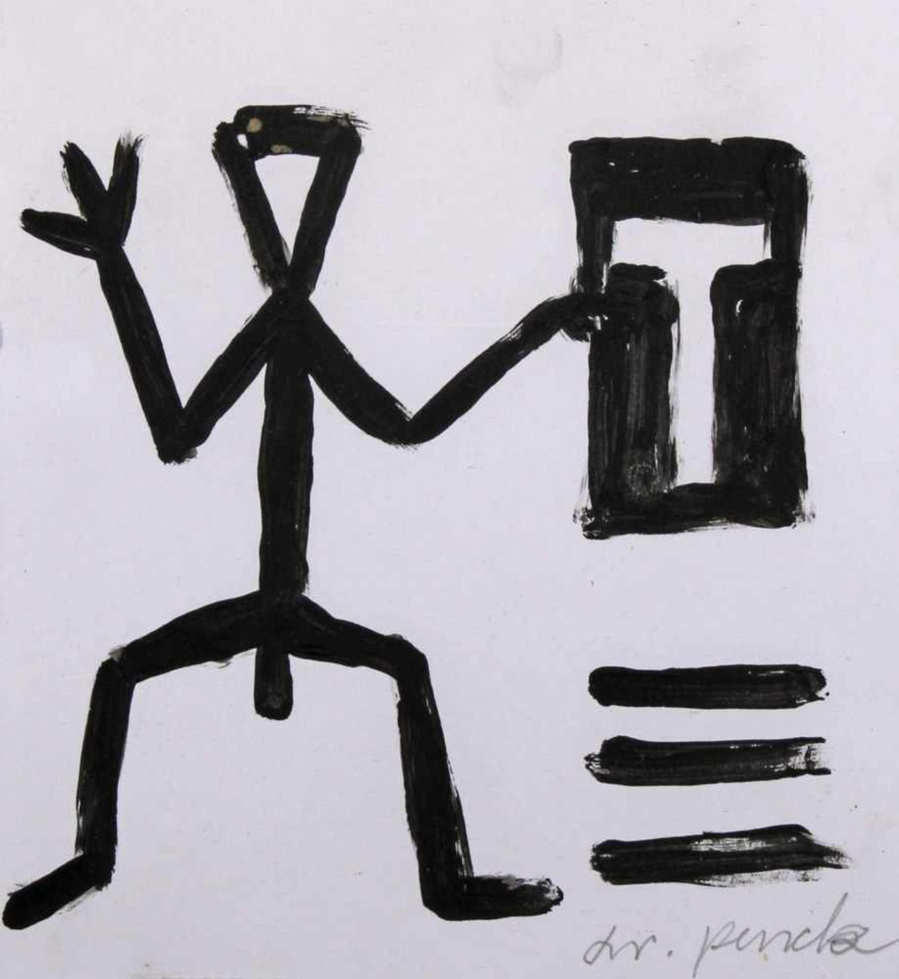 Penck, A.R. (1939 Dresden - 2017 Zürich, bedeutender zeitgenössischer Künstler und Vater der Neuen - Image 2 of 8