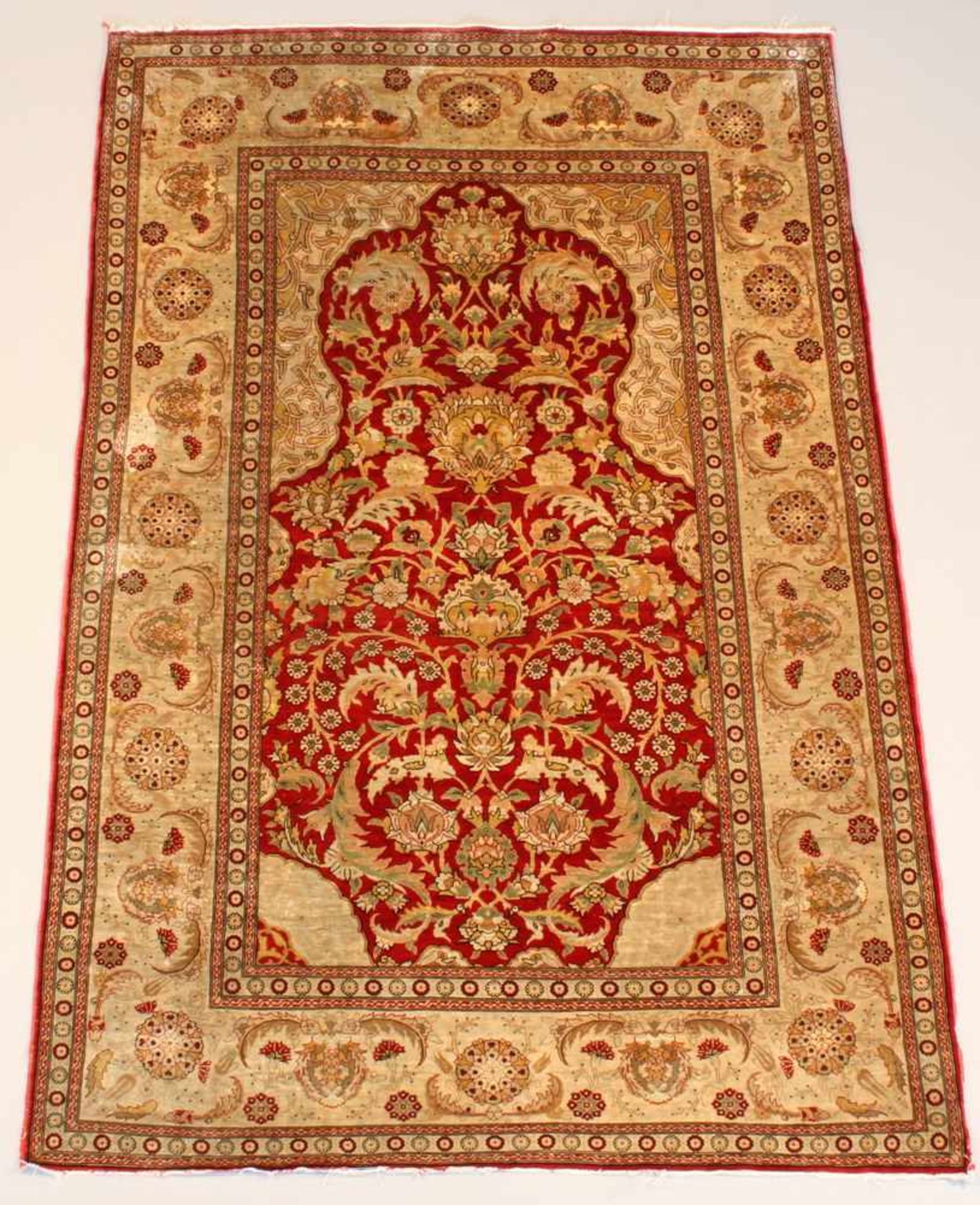 Hereke, Türkei, Seide, mit Goldbrokat, älter, ca. 1.57 x 1.00 m- - -25.00 % buyer's premium on the - Image 2 of 10