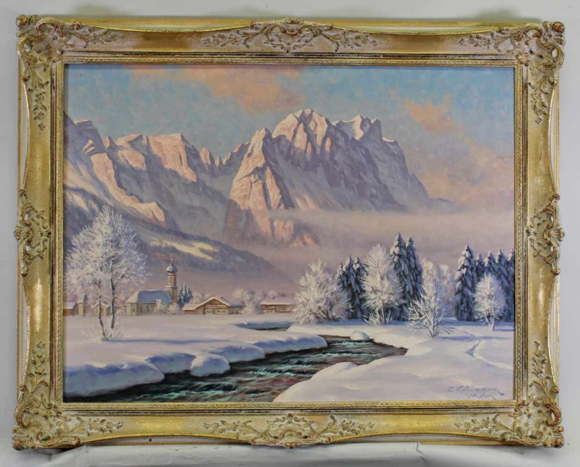 Kettemann, Erwin (1897 München - 1971 Tegernsee, spätimpressionistischer Landschaftsmaler, vor allem - Image 3 of 10