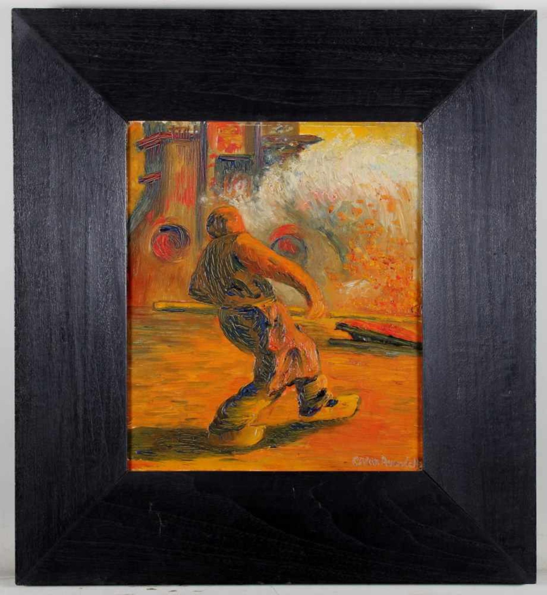 Assendelft, Cornelis Albert van (1870 Middelburg - 1945, holländischer Maler), "Stahlarbeiter beim - Bild 3 aus 8