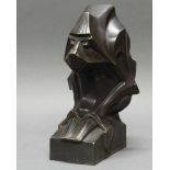 Bronze, "Affe", Art Deco-Stil, neuzeitlich, Guss, Bronzesockel, 30 cm hoch- - -25.00 % buyer's