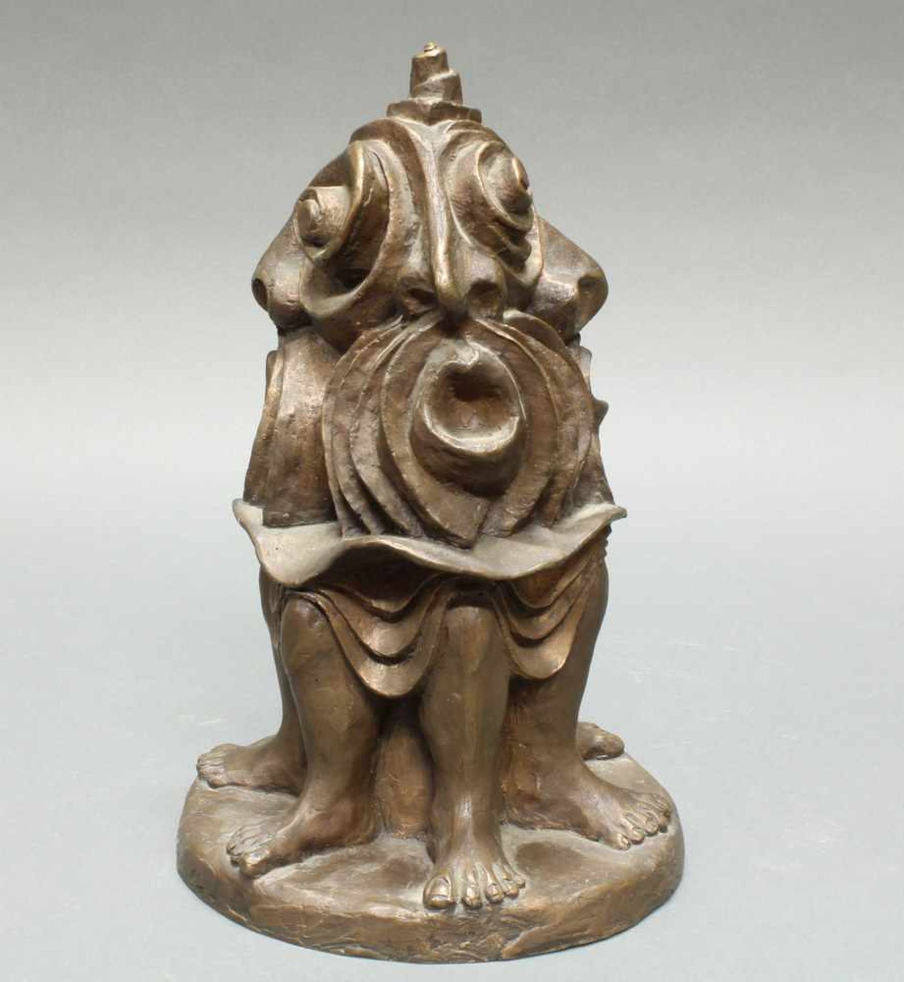 Bronze, braun patiniert, "Fratzen", 27 cm hoch. Provenienz: aus dem Nachlass des Künstlers. Heribert - Image 5 of 8