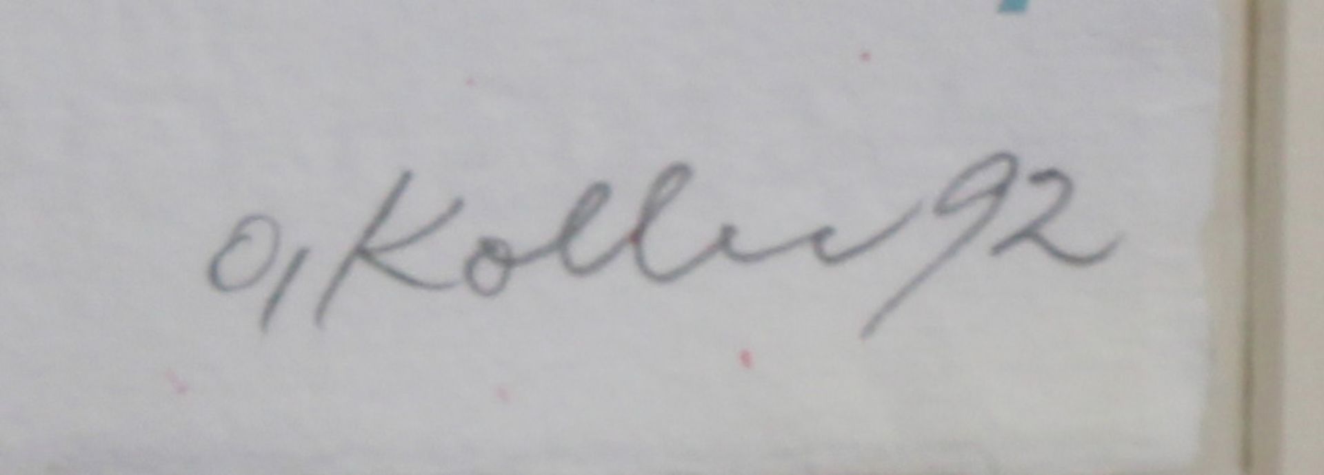 Koller, Oskar (1925 - 2004), Aquarell, "Hohe Blumen", signiert und datiert unten rechts O. Koller - Image 6 of 12