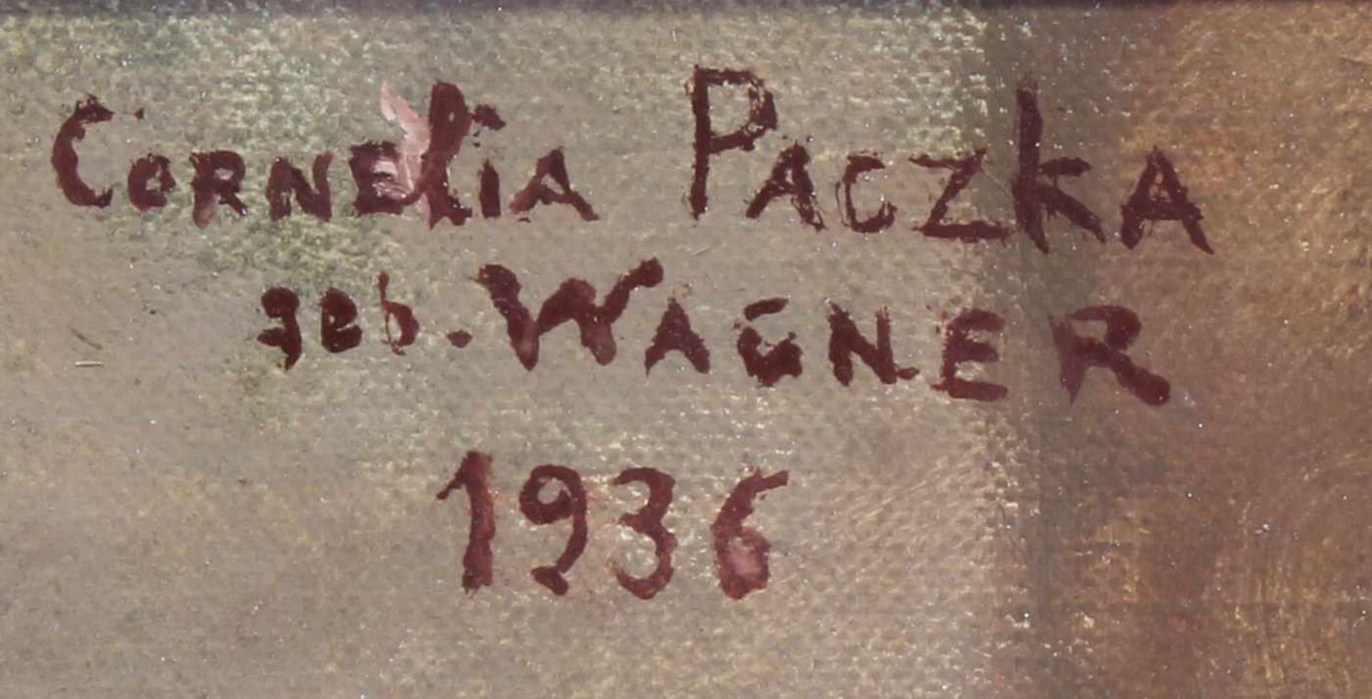 Paczka, Cornelia (1864 Göttingen - ca. 1930, studierte in Berlin bei K. Stauffer-Bern und in München - Image 6 of 8