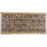 "Die Geschichte der Königin von Saba", in 44 kleinen Darstellungen, Öl auf Leinwand, auf Holz,