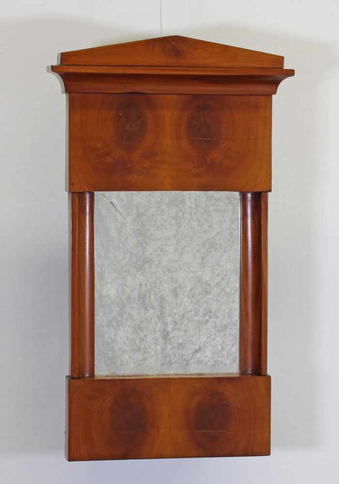 Spiegel, Biedermeier, um 1820, Kirschbaum, 61 x 35 cm- - -25.00 % buyer's premium on the hammer - Bild 2 aus 2