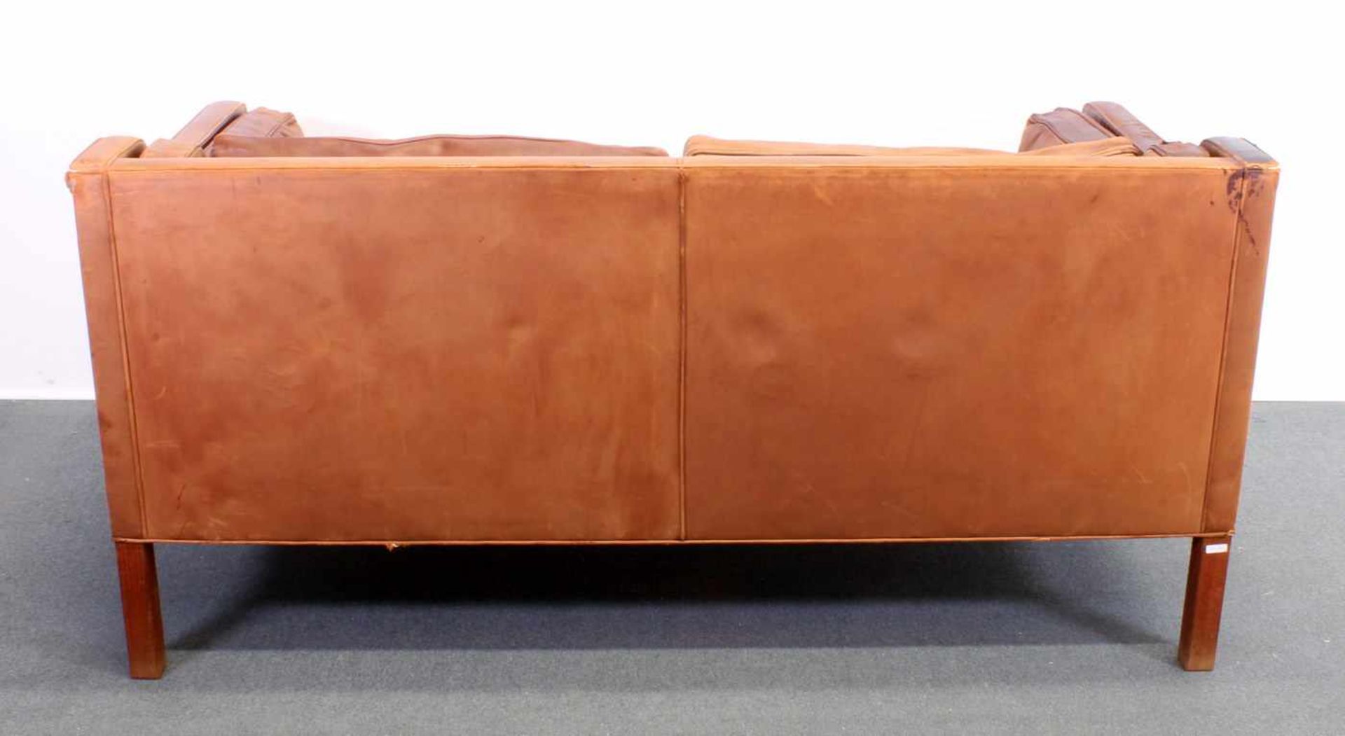 Zweisitzer-Sofa, Design Børge Mogensen (1914-1972), Dänemark, 2. Hälfte 20. Jh., Herstellung - Image 6 of 8