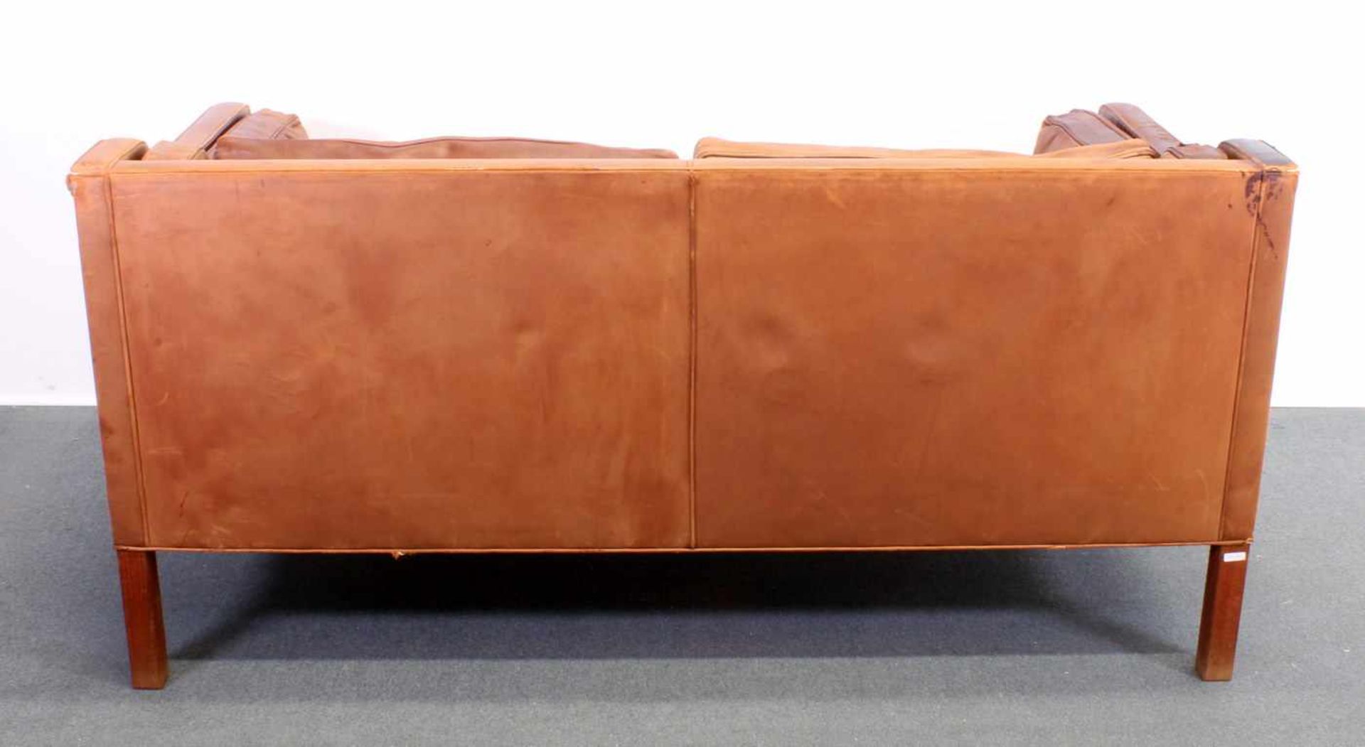 Zweisitzer-Sofa, Design Børge Mogensen (1914-1972), Dänemark, 2. Hälfte 20. Jh., Herstellung - Image 5 of 8