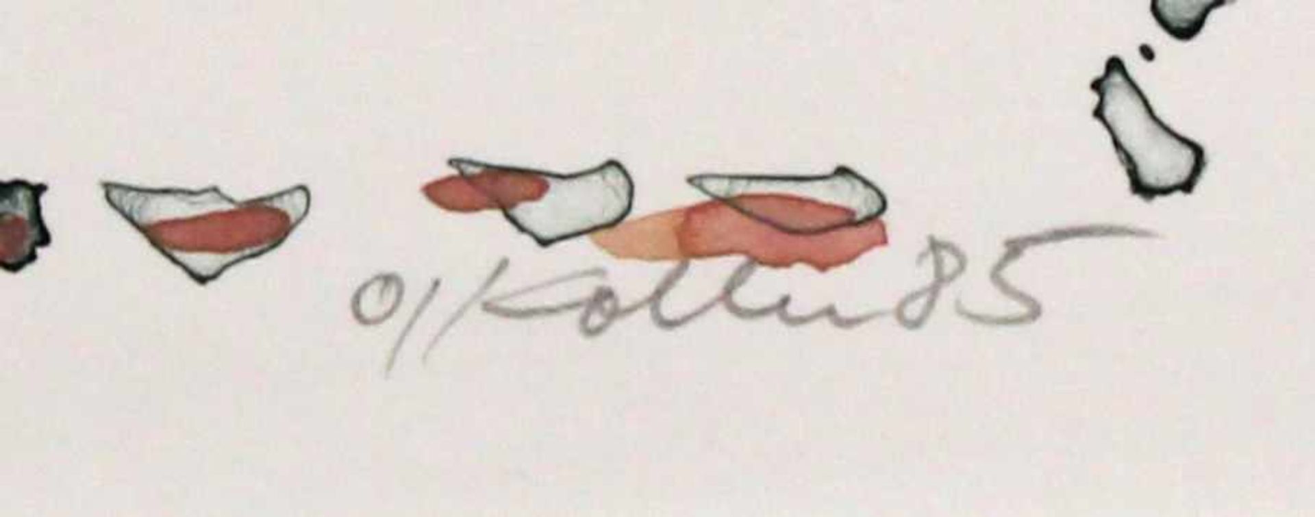 Koller, Oskar (1925 - 2004), 2 aquarellierte Lithografien, "Blumen in Glasvase", jeweils signiert, - Image 6 of 20