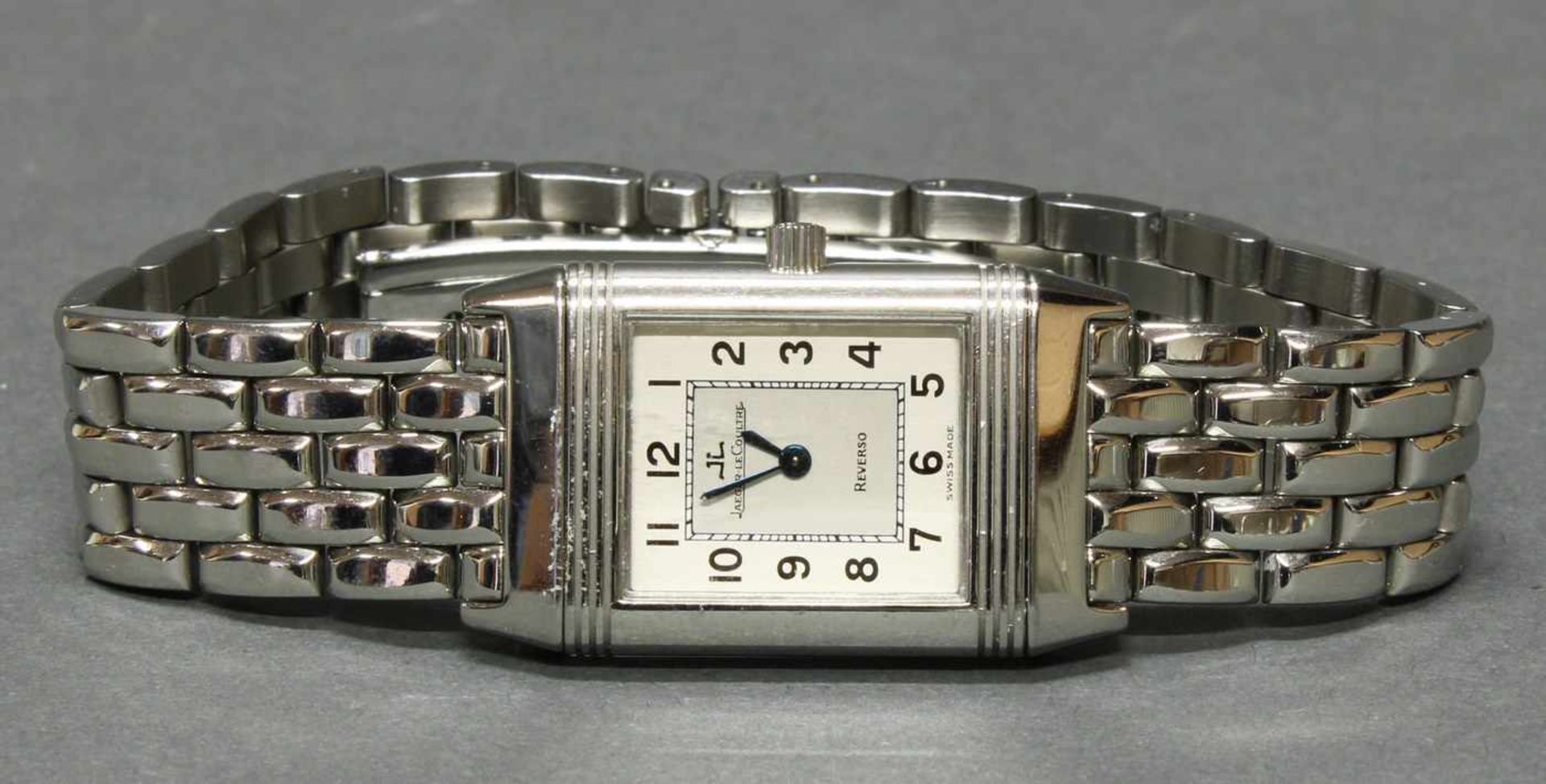 Damenarmbanduhr, Jaeger Le Coultre, Model Reverso, Stahl, Quarz, Gehäuse-Nr. 1717159, Model-Nr. - Bild 3 aus 4