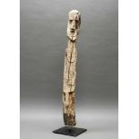 Waka-Figur, Konso, Äthiopien, Afrika, 20. Jh., authentisch, Holz, verwitterte Oberfläche, 91 cm