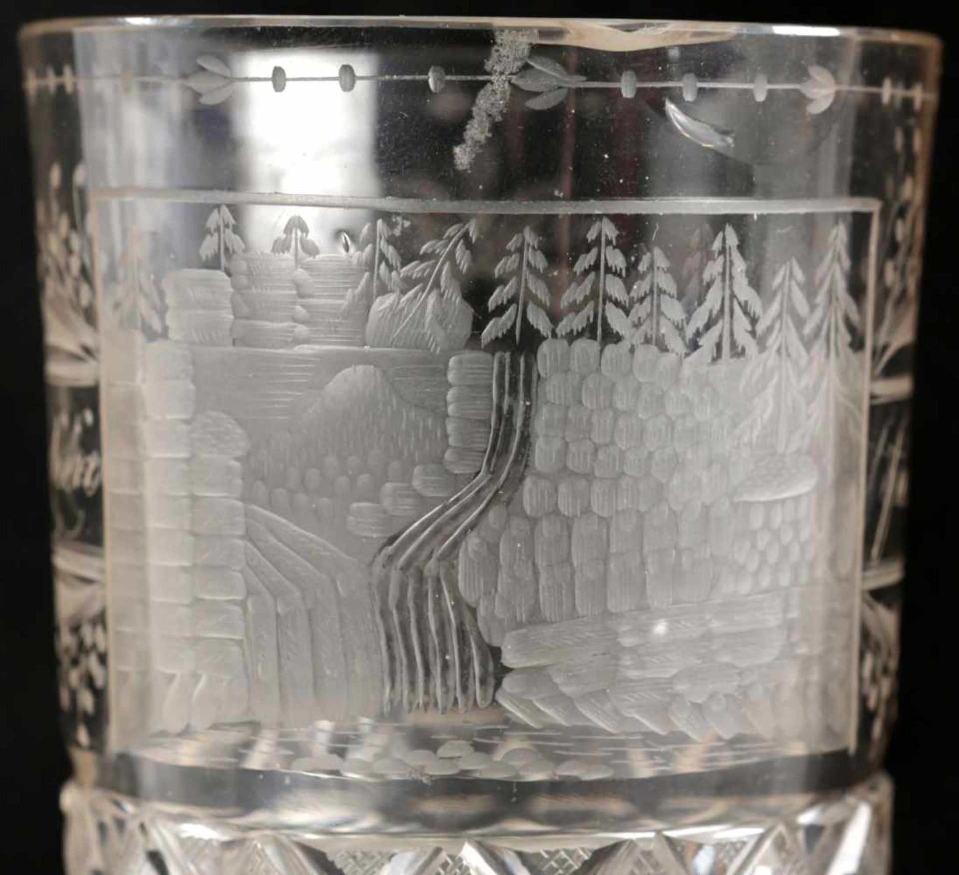 Schlesischer GläsersatzGlas, Hirschberger Tal (Schlesien), frühes 19.Jh. 4 Stapelbecher m. äußerst - Bild 5 aus 7