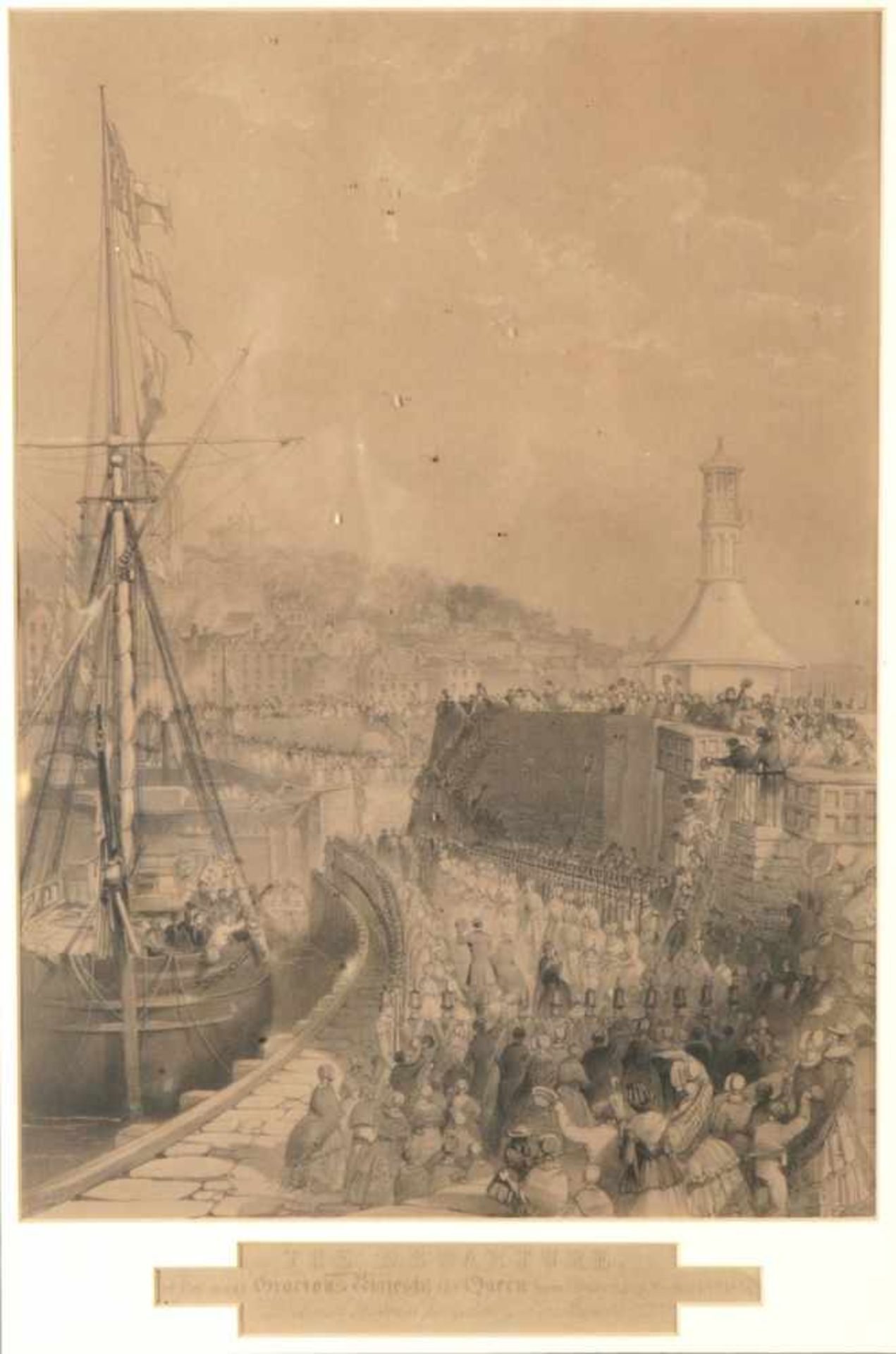 2 Bll. Hafen- und SchiffsdarstellungenEngland/Frankreich, 2.H.19.Jh. Dabei u.a.: Henri Durand-Brager - Image 2 of 2
