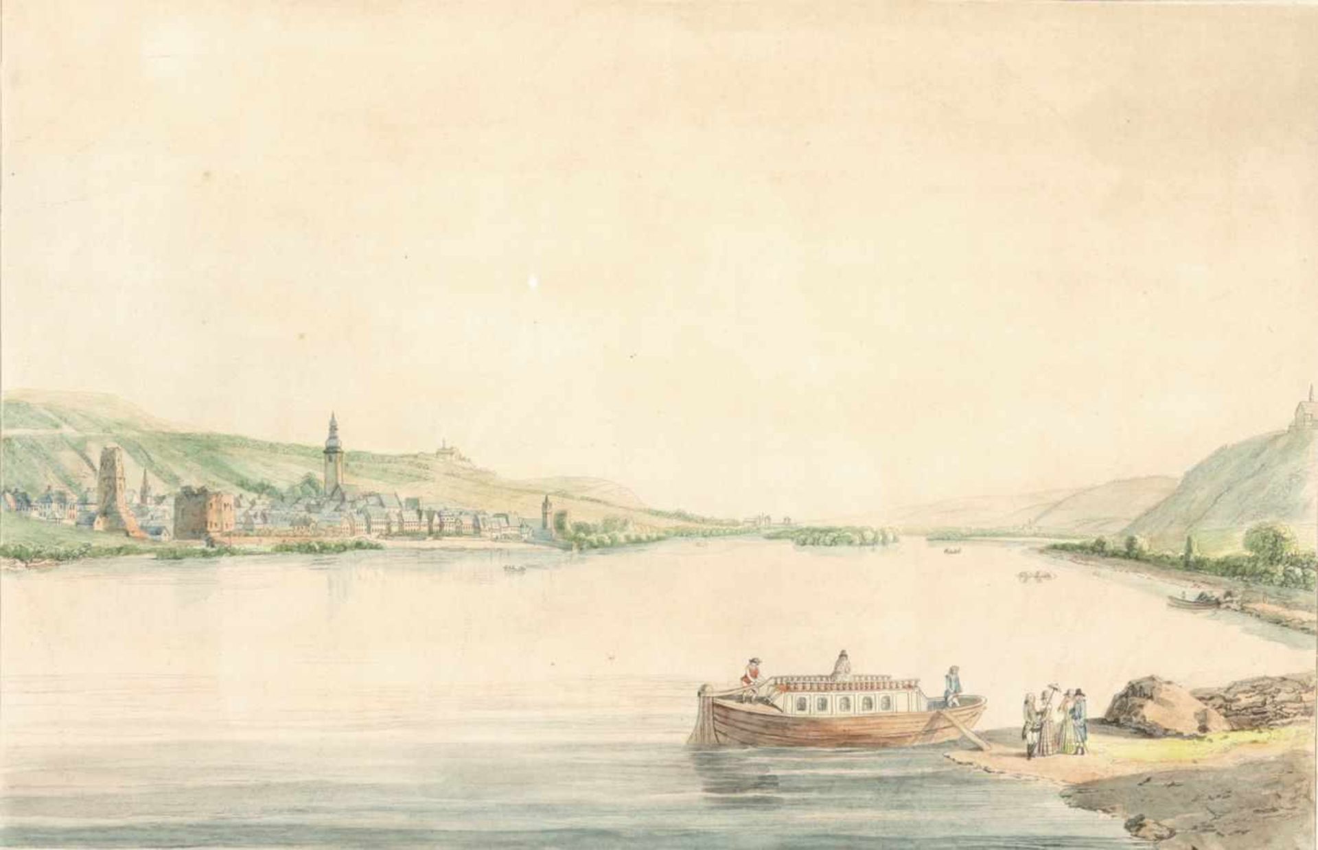 15 Bll. Rheinlandschaftenum 1800 Aus: Fünfzig malerische Ansichten des Rhein-Stroms von Speyer bis - Image 3 of 3