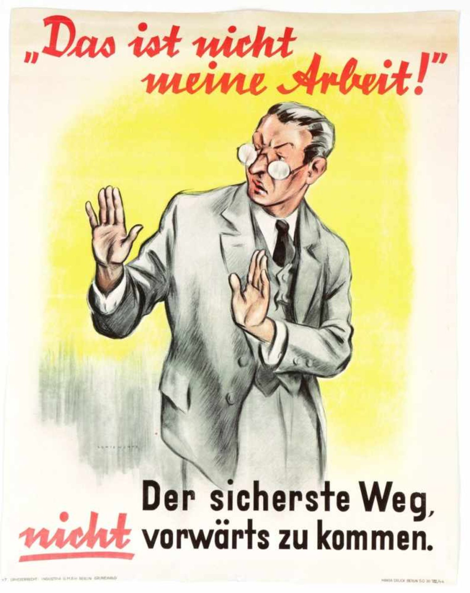 5 Bll. Poster u. PlakateDabei: Ausst.Plakat Ole West, Antiquariat u. Galerie am Gertrudentor. - Image 2 of 2