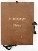 Sammelmappe "Erinnerungen an China"Papier, Asien, um 1900 Imposante Sammlung historischer