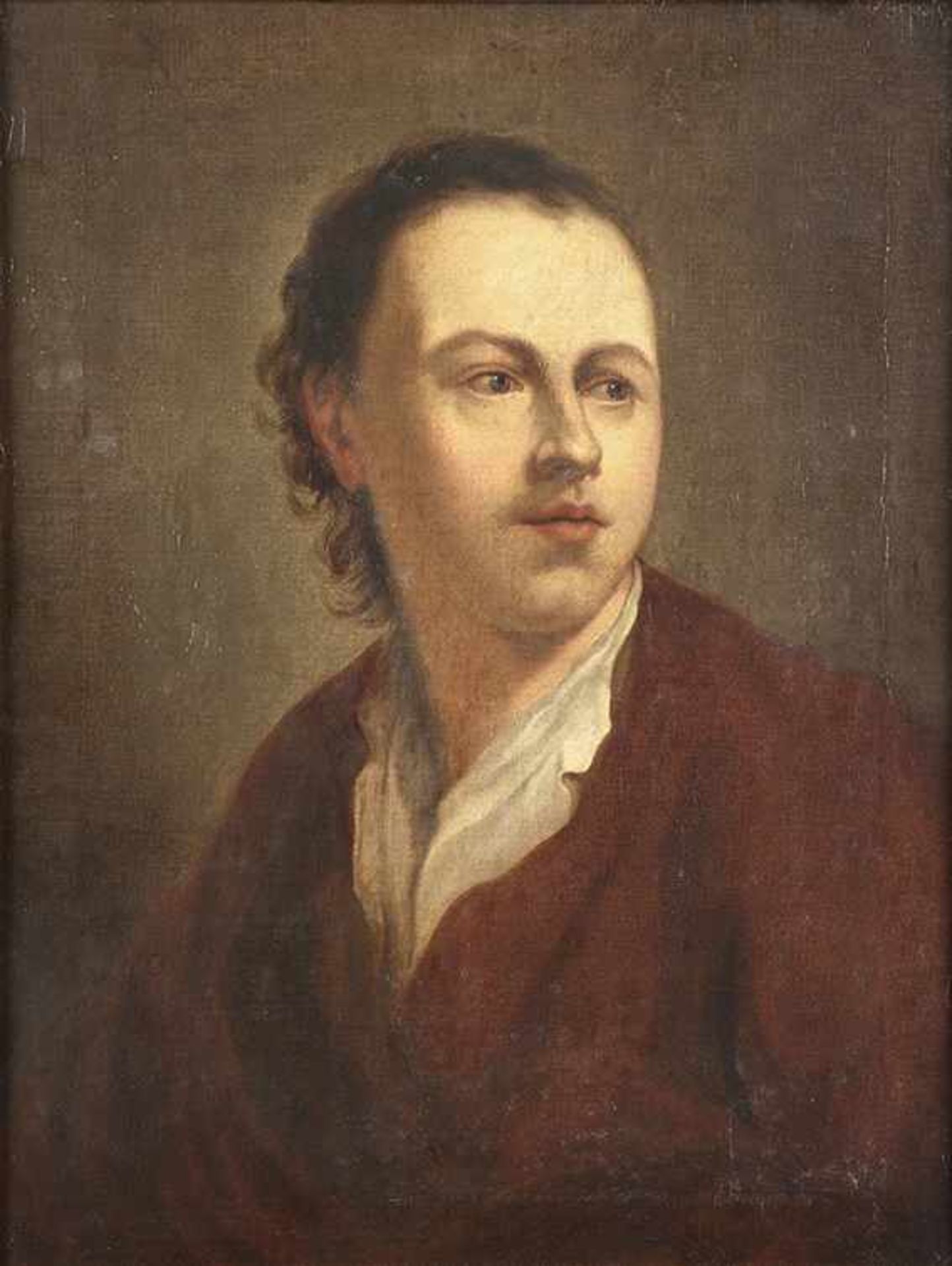 Bildnis des Anton Raphael Mengsum 1800 Teilkopie nach dem bekannten Selbstbildnis des Malers A.R.