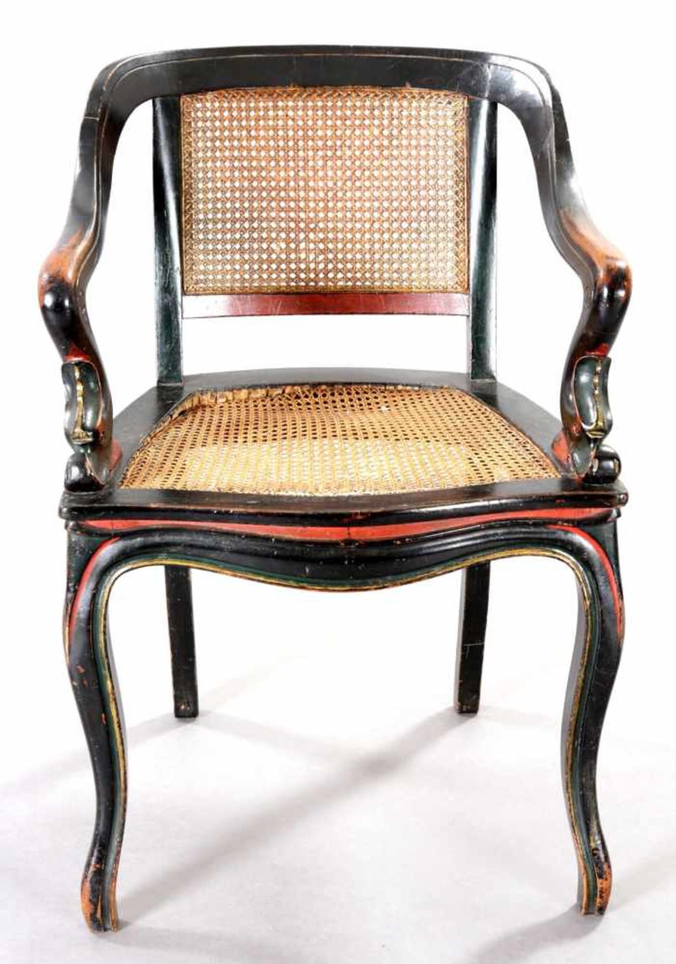 Viktorianischer ArmlehnstuhlMahagoni, England, 19.Jh. Auf schlanken Beinen die breite Sitzfläche