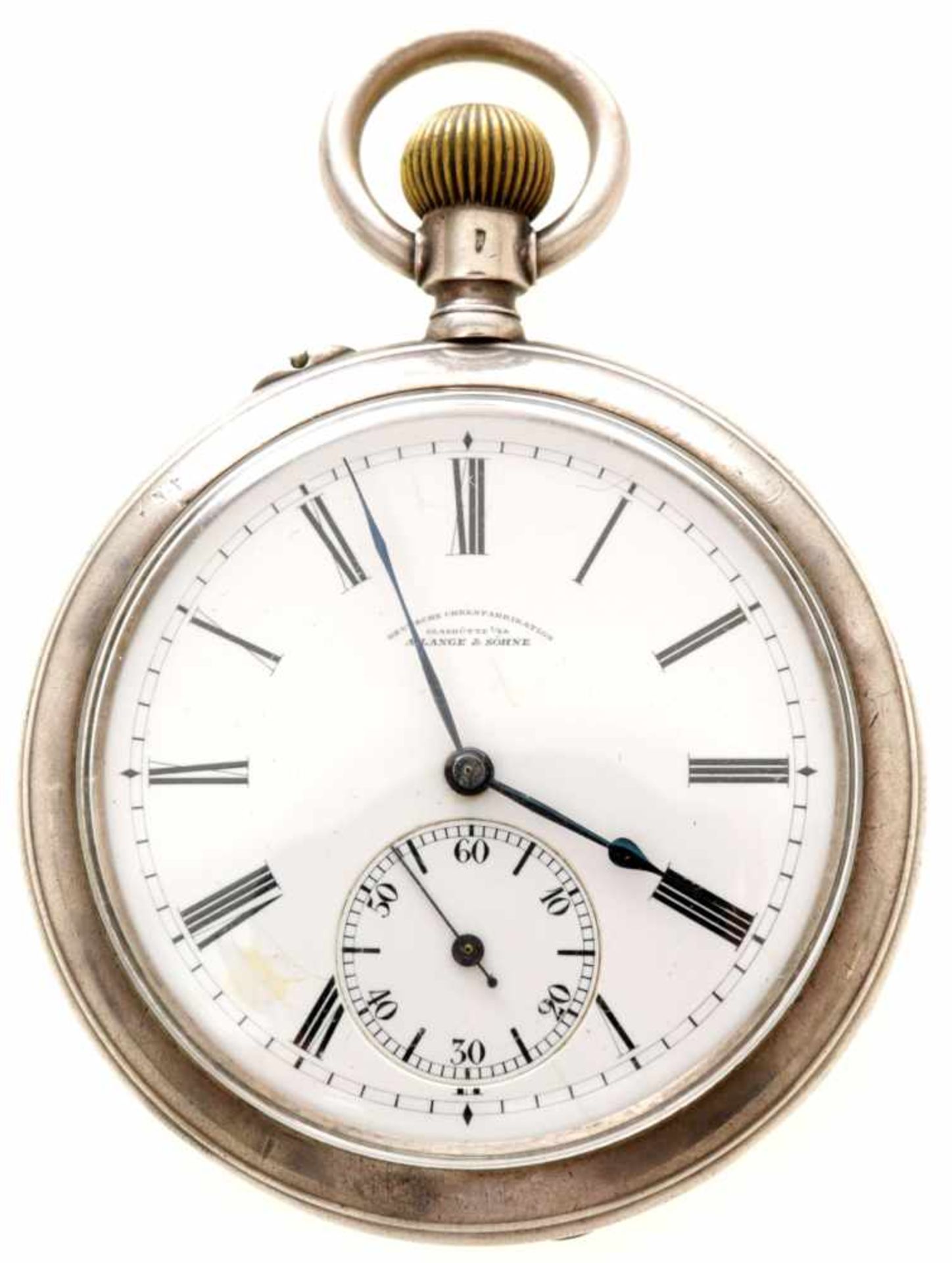 Herrentaschenuhr875er Silber/Metall, Deutsche Uhrenfabrikation Glashütte A. Lange & Söhne, um 1900