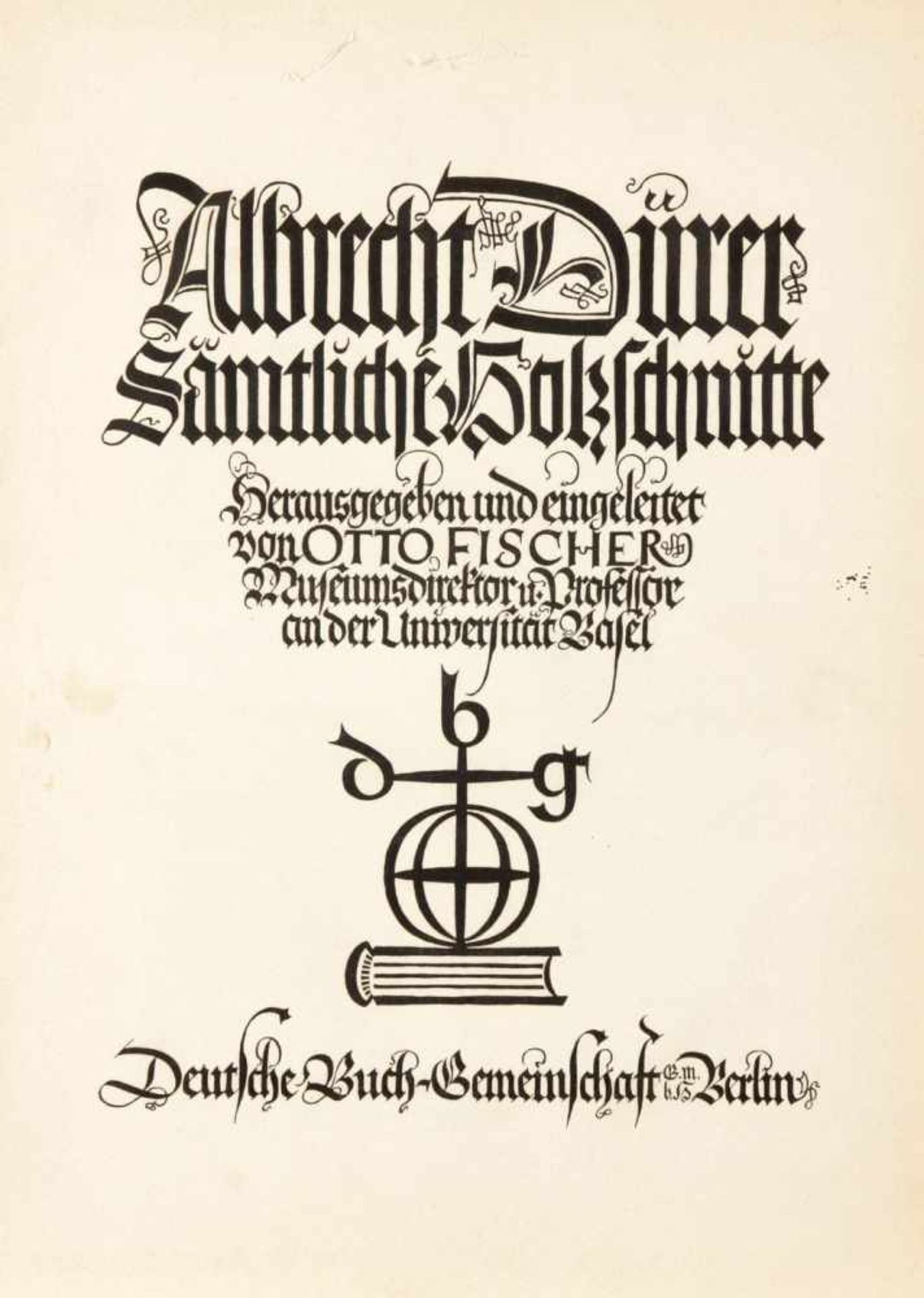 Albrecht Dürer Sämtliche Holzschnitte1938 Mappenwerk der Deutschen Buch-Gemeinschaft Berlin.-