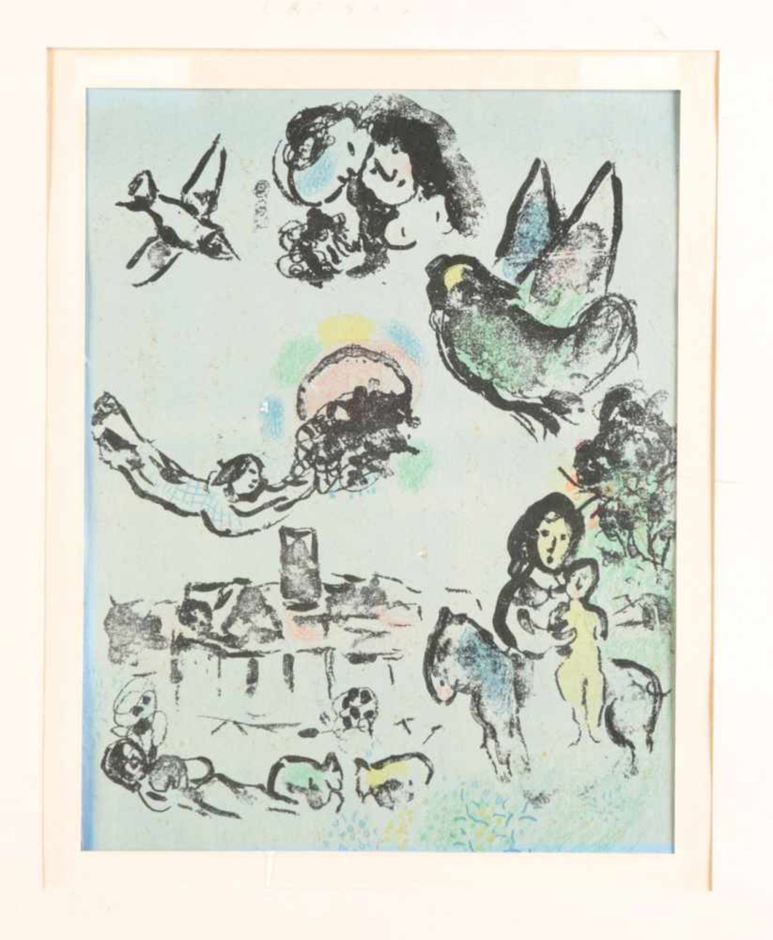 Chagall, Marc1887 Witebsk - 1985 Paul de Vence Nocturne à Vence, 1963.- Farblithographie, unsign.,