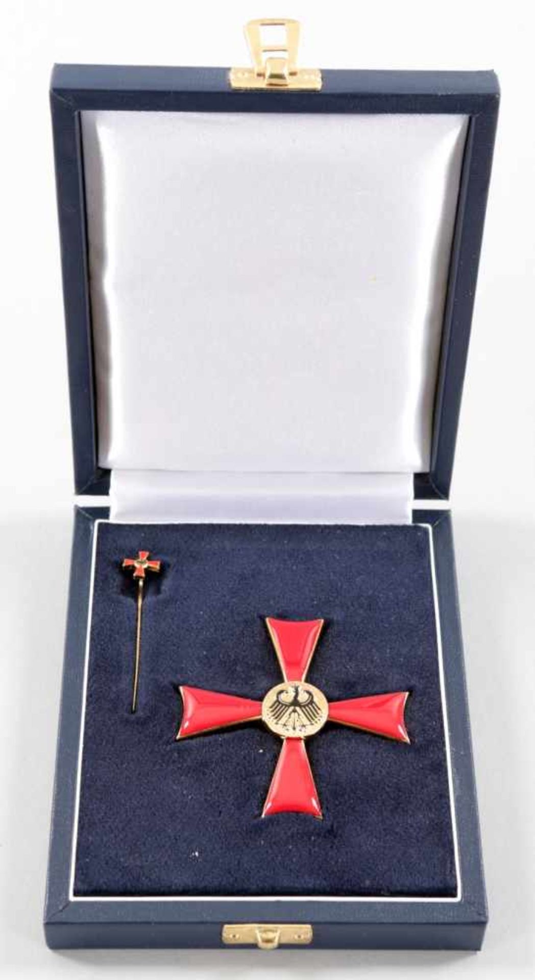 Bundesverdienstkreuz 1. Klasse m. MiniaturVergoldet/Email, Steinhauer & Lück (Lüdenscheid), 20.Jh.