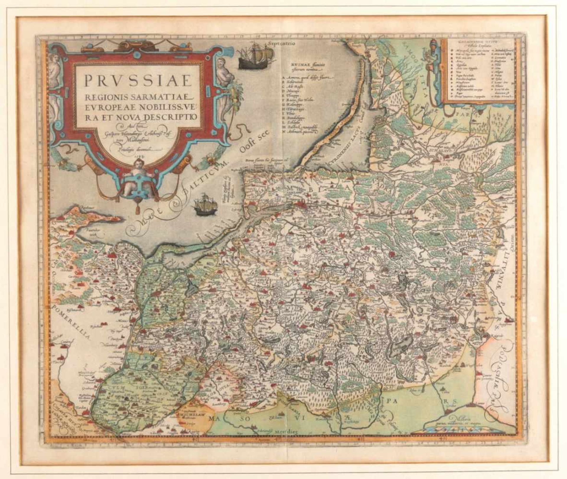 Ostpreußen - KarteAntwerpen, wohl 16./17.Jh. Prussiae regionis Sarmatiae Europeae nobiliss(imae)
