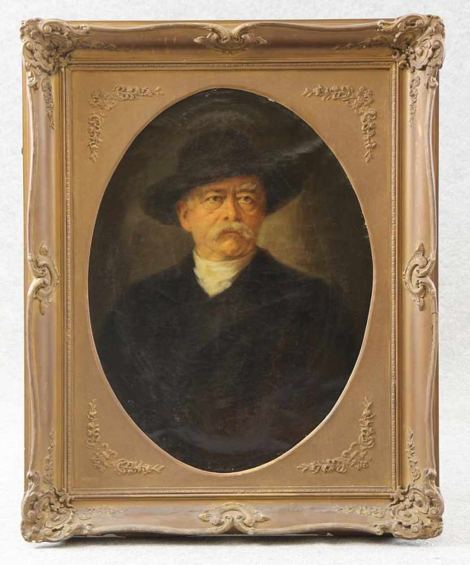 Ehrlich, Felix (Berlin 1866 - 1931 Berlin) Gemälde, Öl auf Leinwand, Portrait Otto von Bismarck