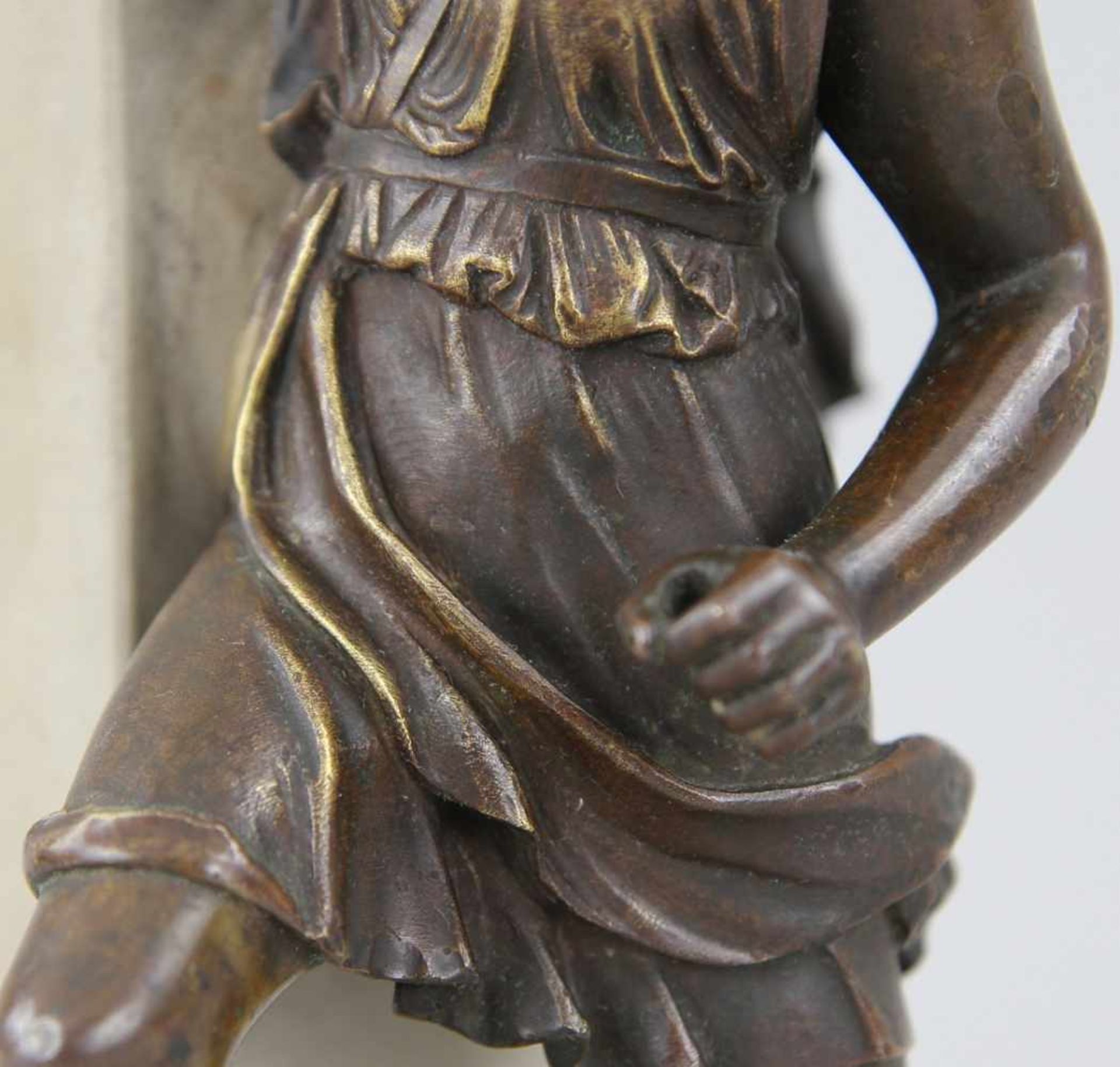 Italienischer Bildhauer des 17./18. Jhd. Figur "Die Amazone Penthesilea", Bronze gegossen und - Image 5 of 7