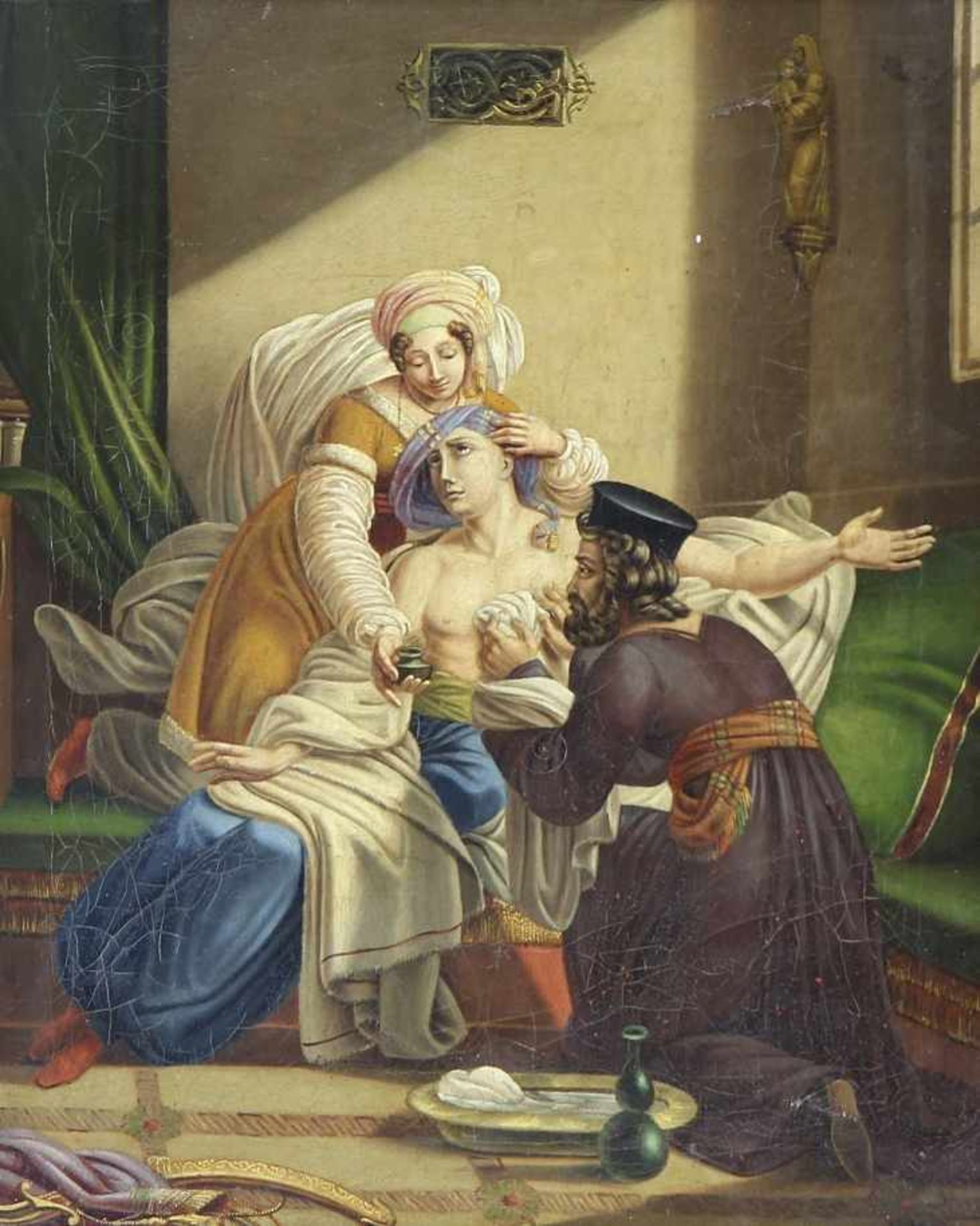 Kürzinger, Marianne (München 1770 - 1809) Gemälde "Beim griechischen Quacksalber", Öl auf - Bild 2 aus 5
