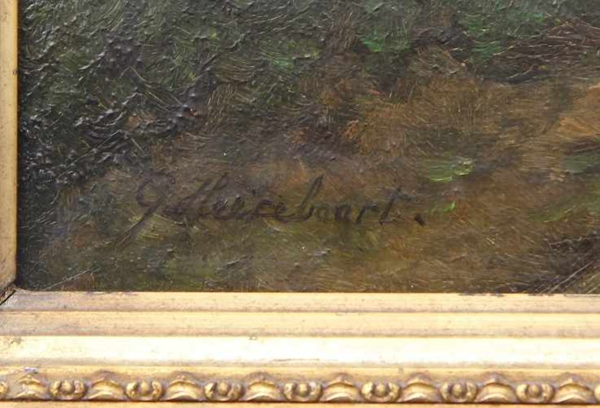 Heerebaart, Gregorius (Niederländischer Maler, 1829 - 1915) Gemälde, Öl auf Leinwand, Szene an einem - Image 4 of 4