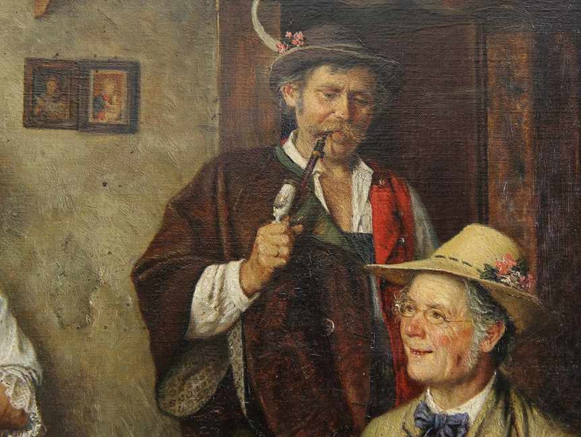 Felgentreff, Paul (Potsdam 1854 - 1933 München) Gemälde "Der Botaniker", Öl auf Leinwand, Städter - Bild 4 aus 5