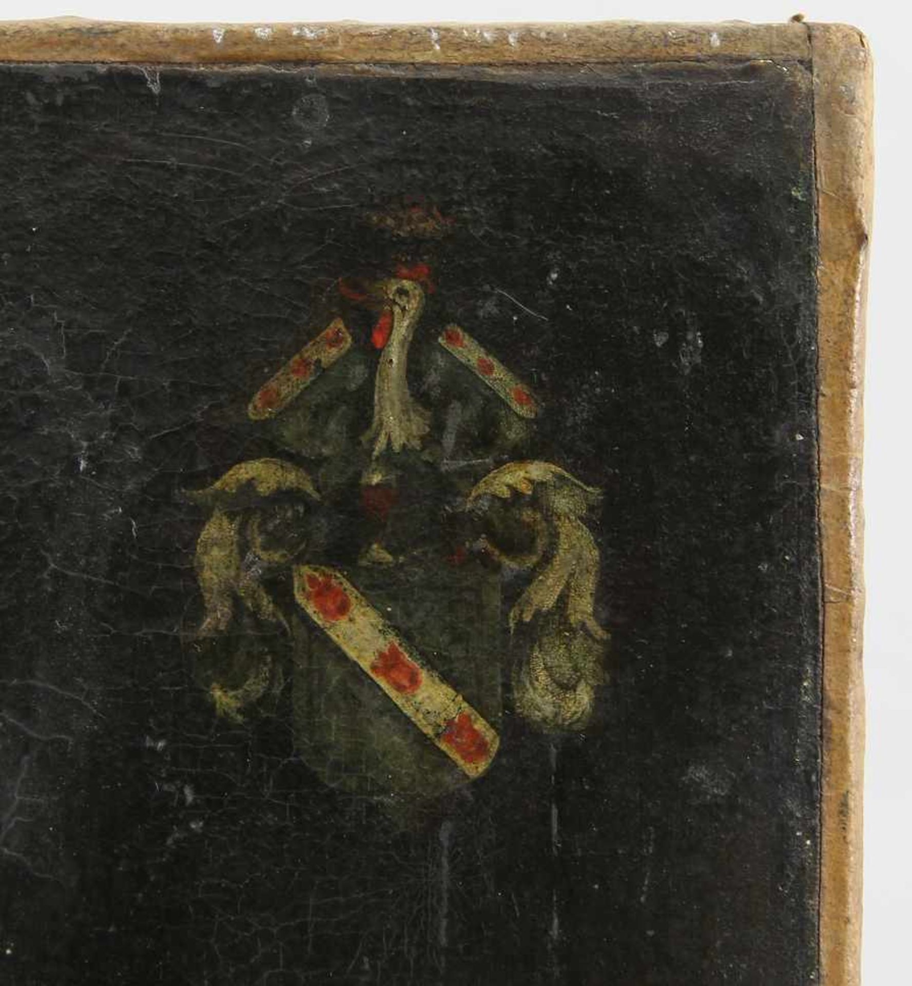 Deutscher Maler des 18. Jhd. Gemälde, Öl auf Leinwand, Portait eines Freiherrn von Heddesdorff, - Bild 3 aus 3
