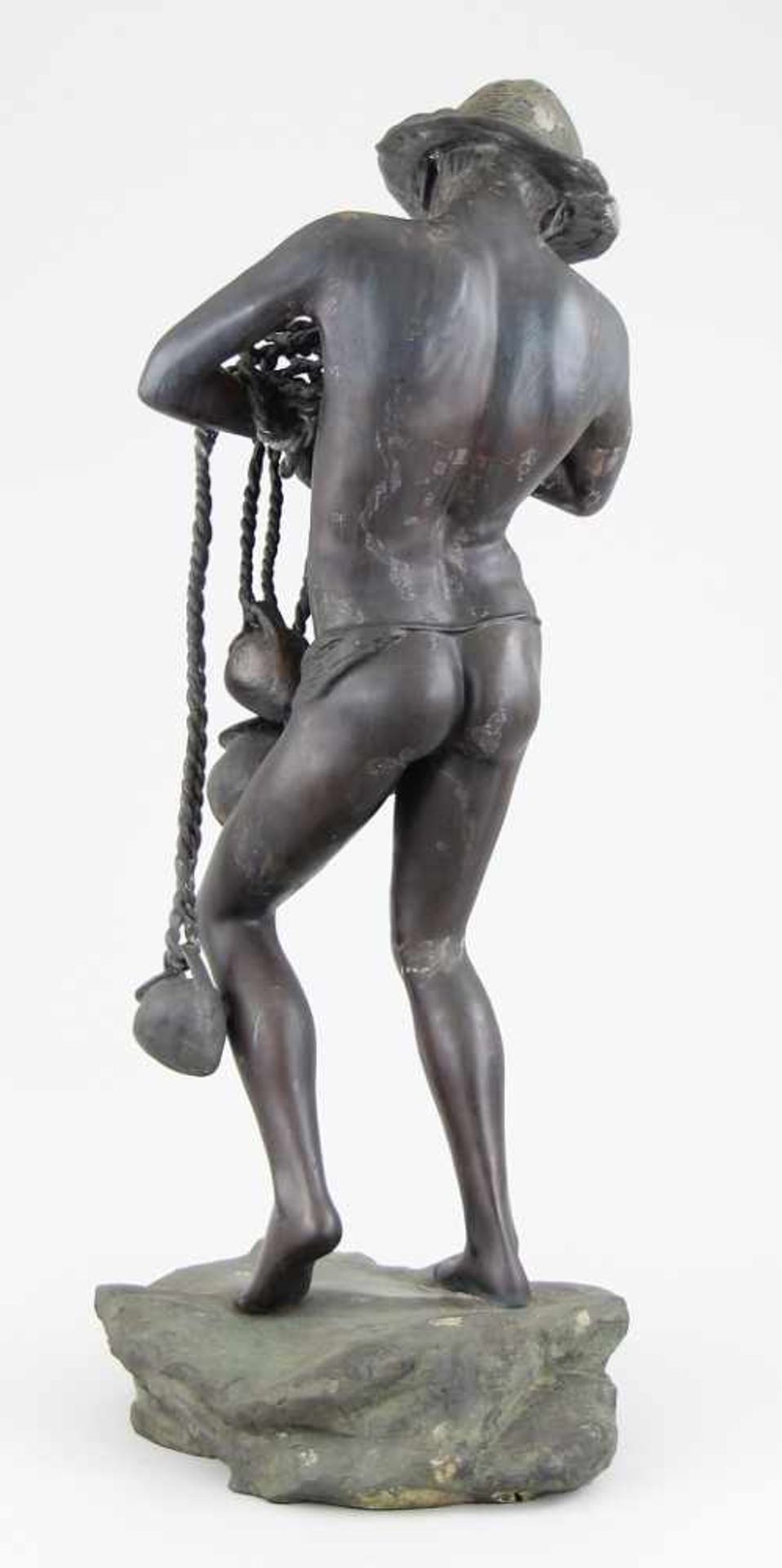 d´Orsi, Auguste (Neapel 1845 - 1929 Neapel) Figur "Pescatorello", Bronze gegossen und patiniert, - Image 2 of 6