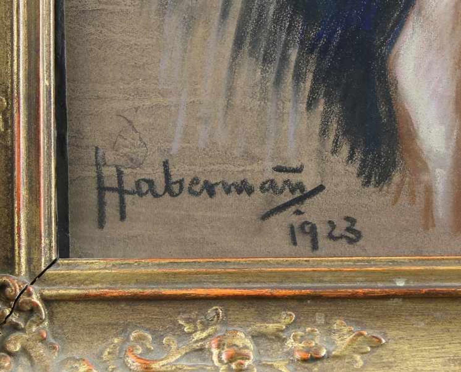 Habermann, Hugo Joseph Anton Freiherr von (Dillingen 1849 - 1929 München) Pastell auf festem Karton, - Image 2 of 3